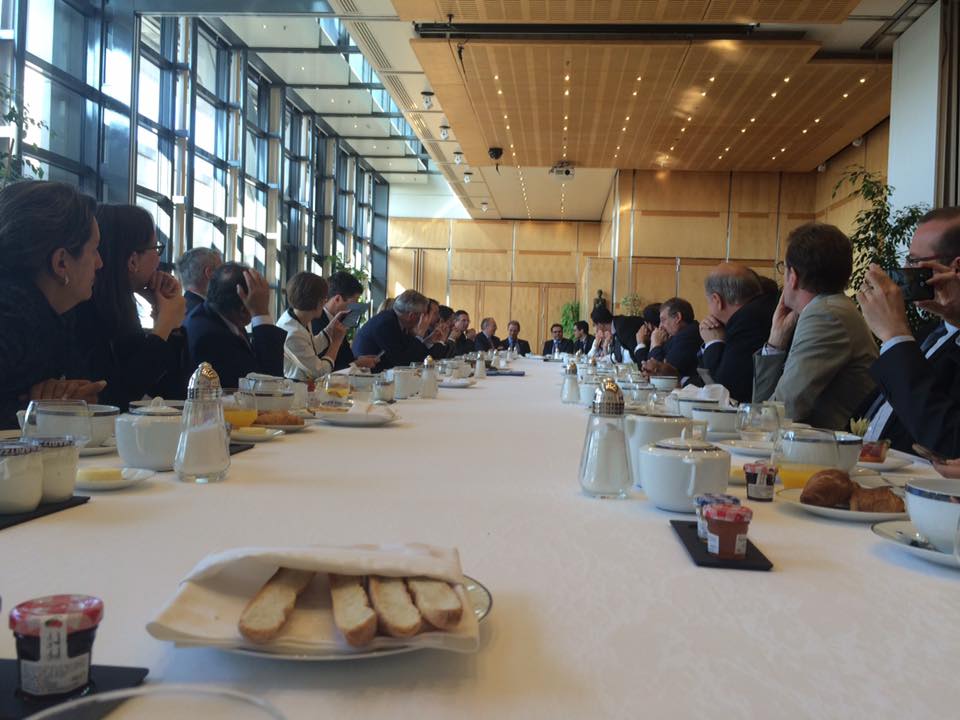 Petit déjeuner de travail avec Bruno Le Maire, Ministre de l'Economie et des Finances